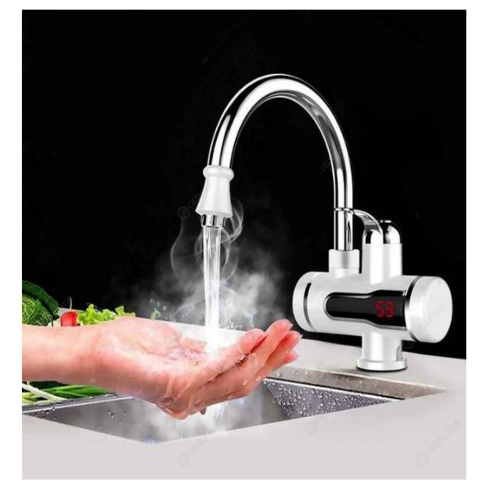 Kraan met ingebouwde verwarming voor direct warm water