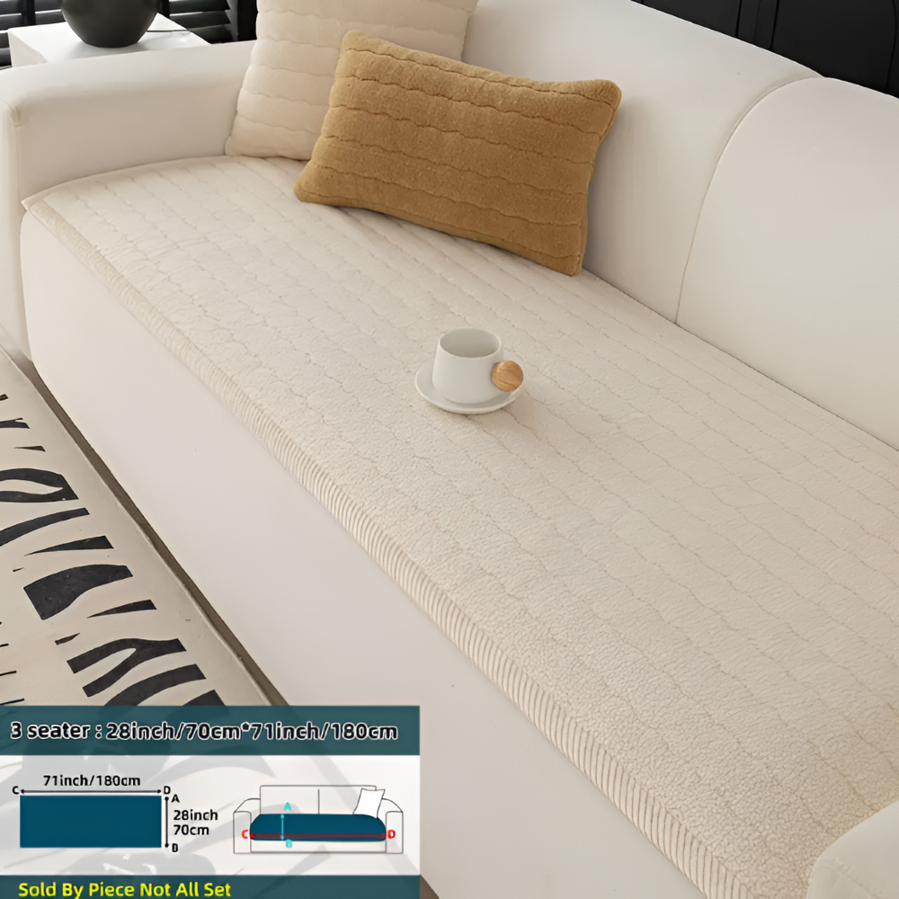 PolyesPlush - Zacht, Antislip en Huisdiervriendelijk Sofa Cover
