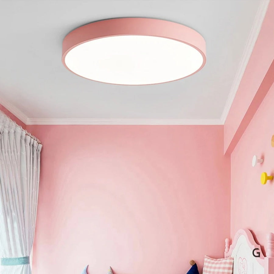 Aelora | Nordic Houten Circulaire Plafondlamp met Warme Gloed