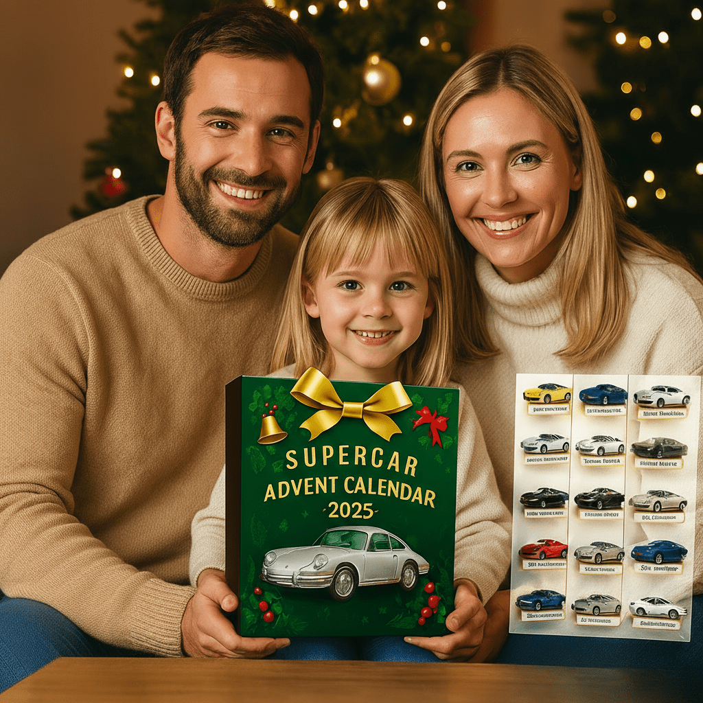DRIVEVENTURE – Beperkte Supercar Adventskalender met 24 Precieze Miniatuurmodellen