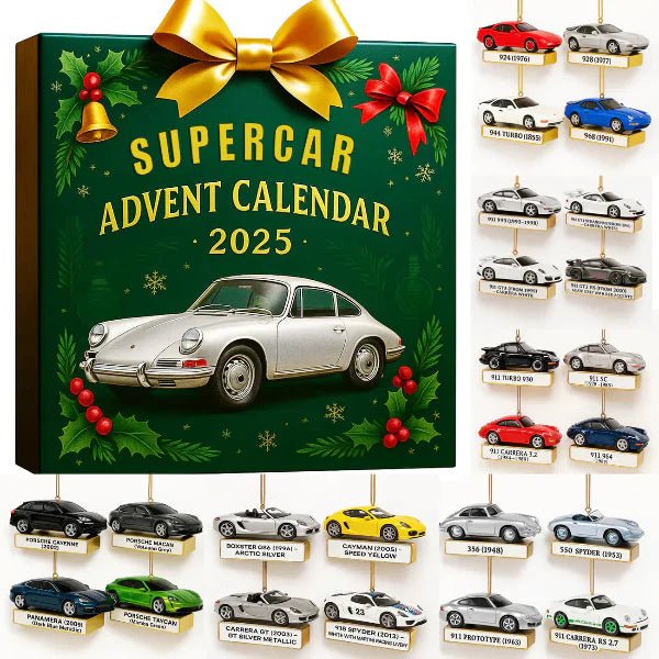 DRIVEVENTURE – Beperkte Supercar Adventskalender met 24 Precieze Miniatuurmodellen