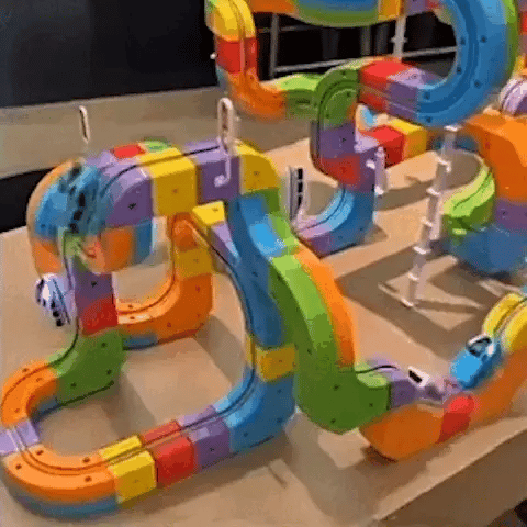 RAILBUILD – 3D-spoorwegset voor kinderen met oplaadbare locomotief