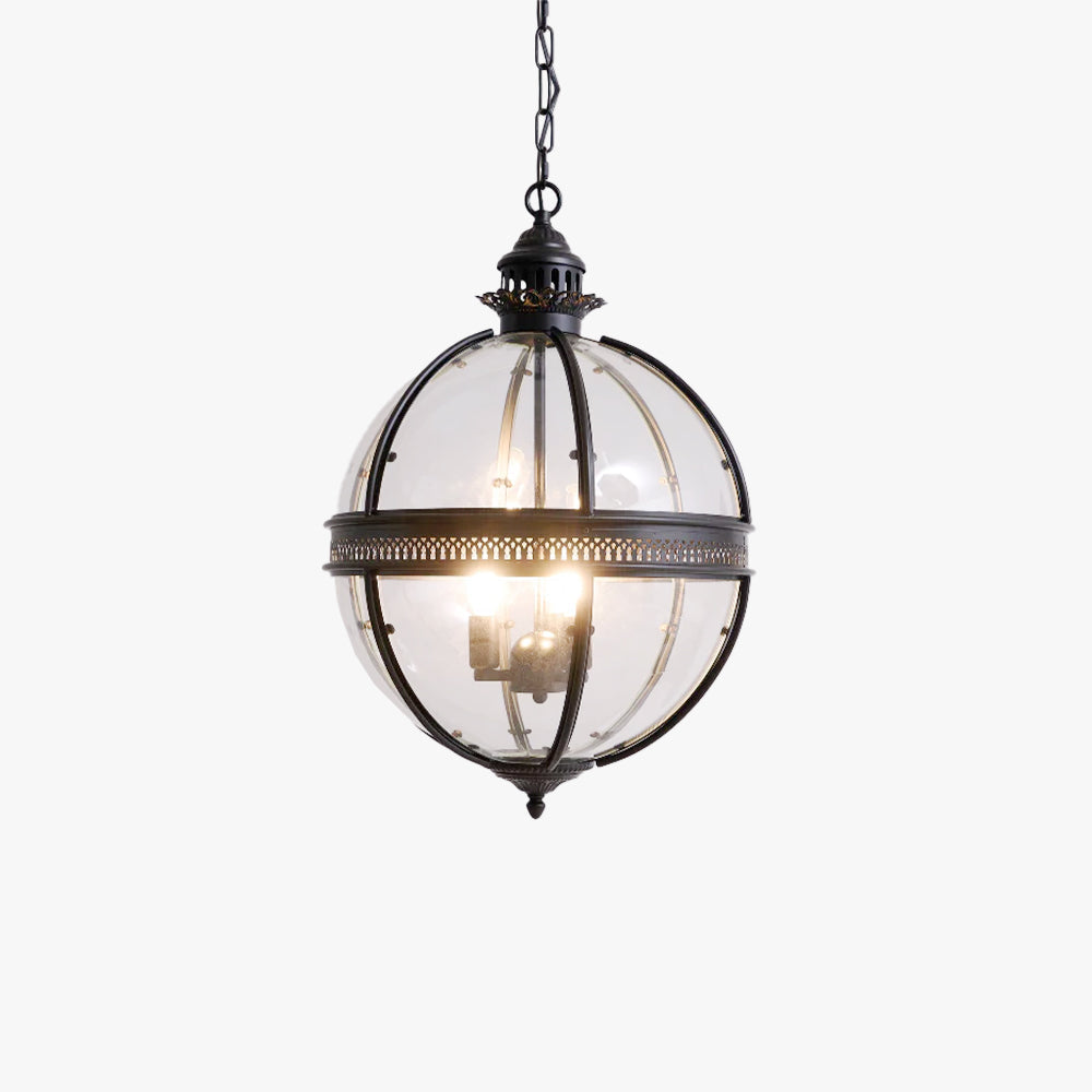 Vintage Glazen Hanglamp Industriële Globe Hangarmatuur
