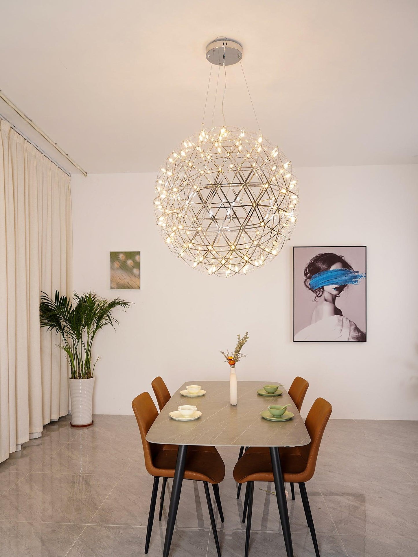 Ivthayra Luxe Postmoderne Gouden Bol Hanglamp