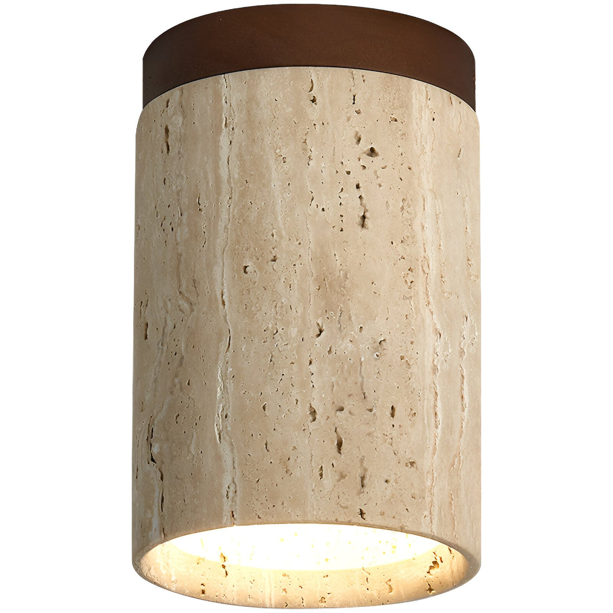 Orin Retro Travertine Flush Mount Plafondlamp