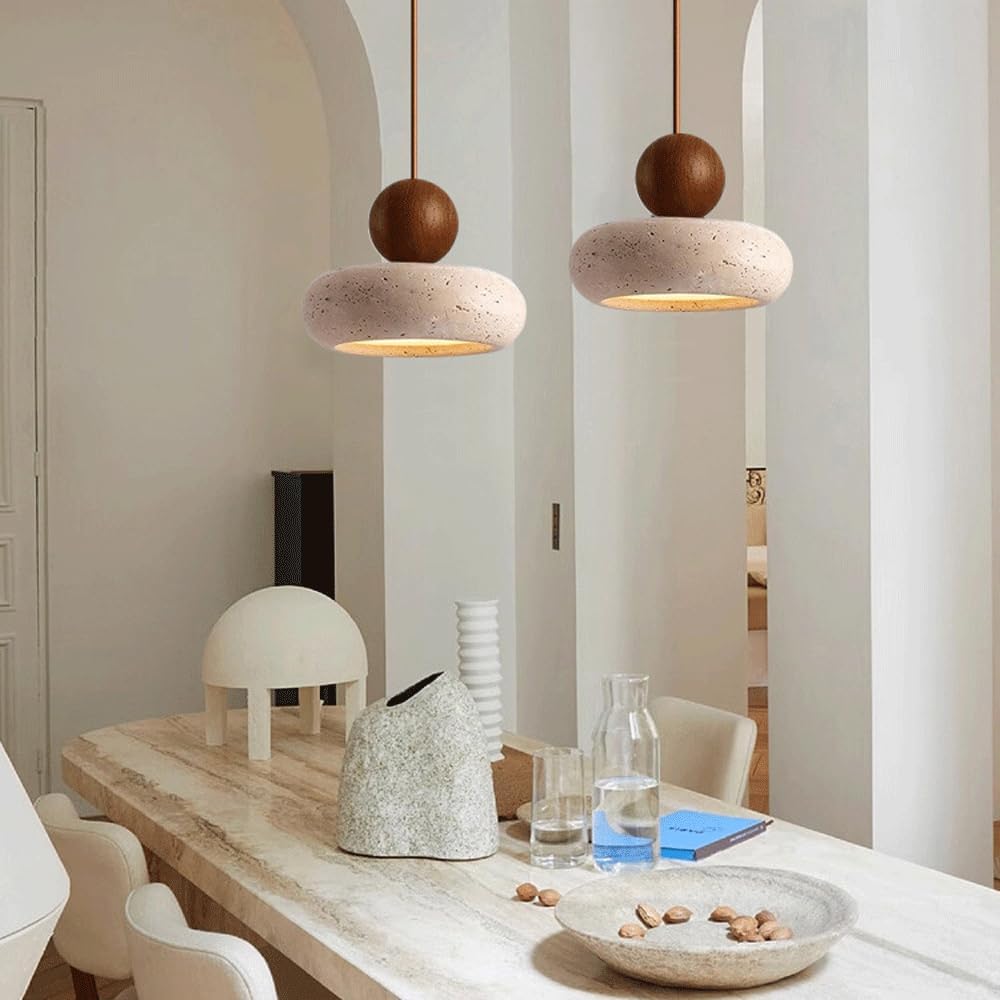 Retro Wabi-Sabi Travertine Hanglamp