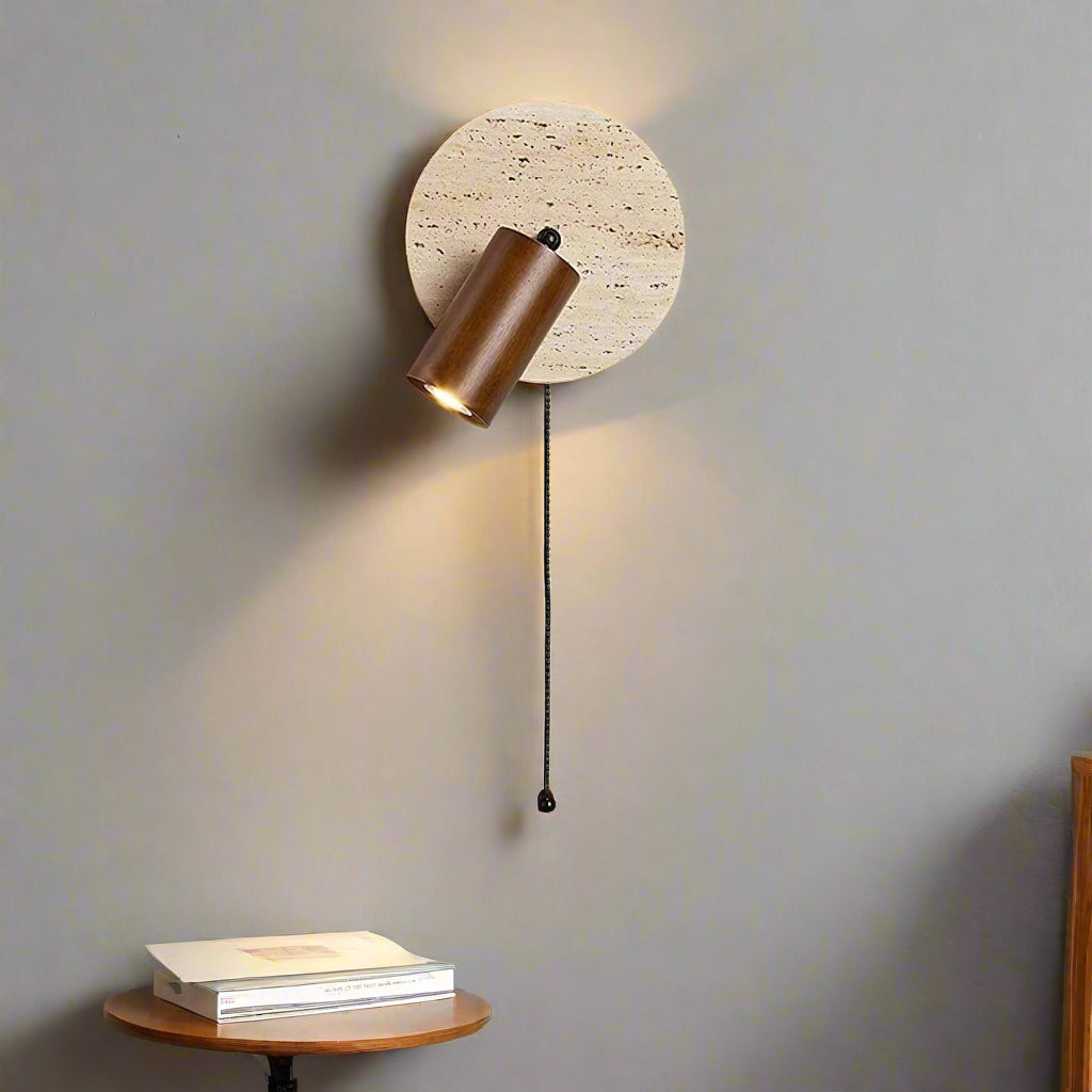 Travertine Moderne Rotatable Bedlamp Wandlamp