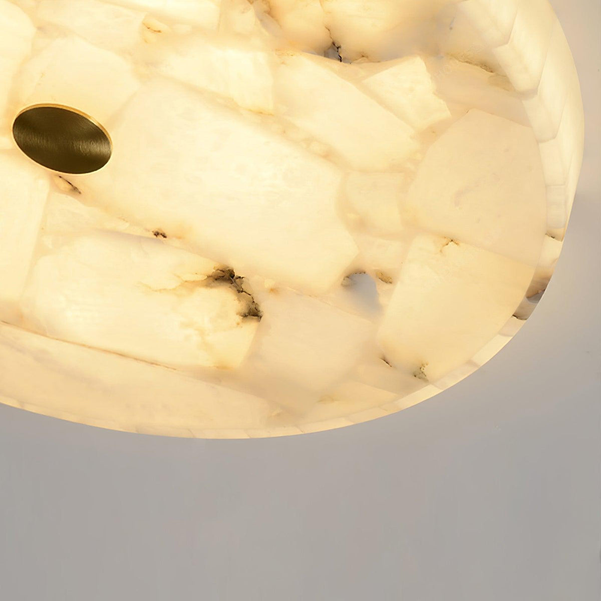 Delya Ronde Alabaster Plafondlamp