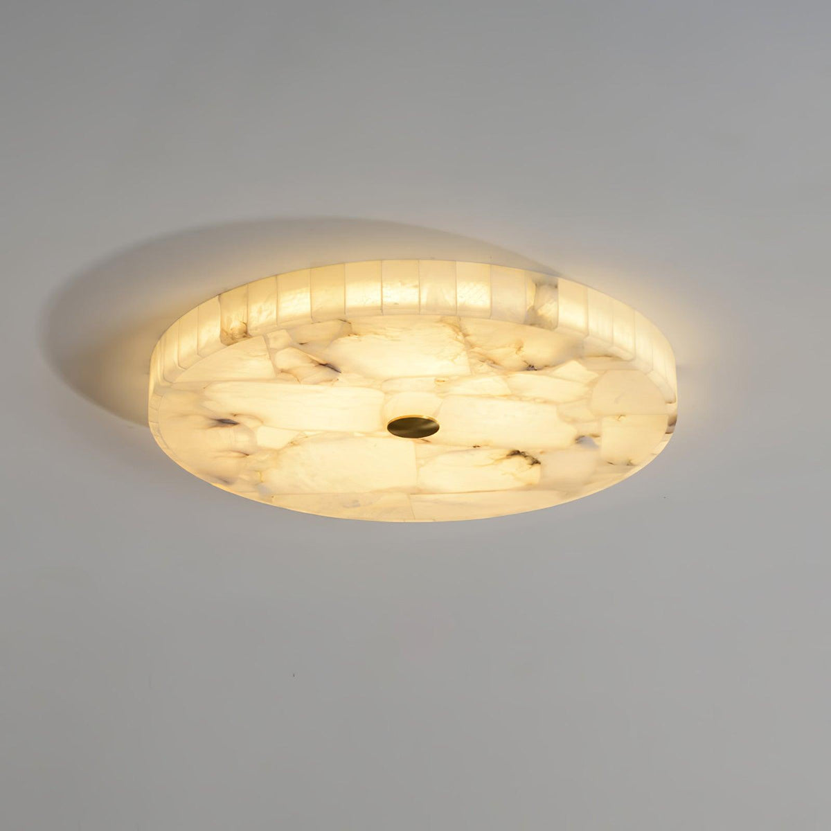 Delya Ronde Alabaster Plafondlamp