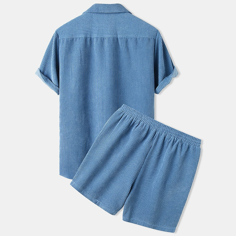 Heren set in corduroy – Stijlvolle zomerkleding