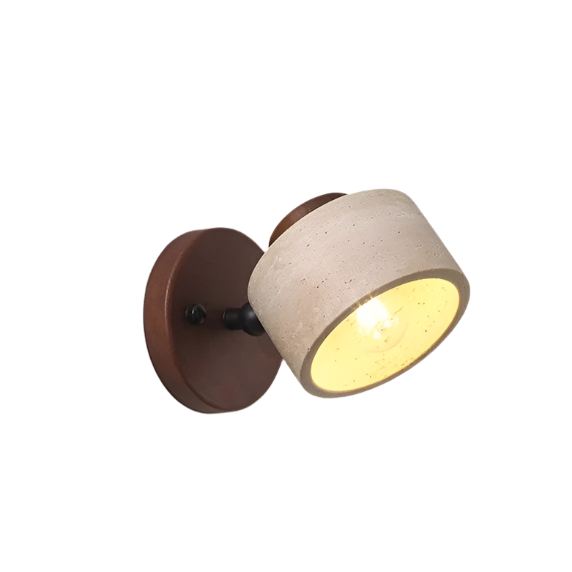 Studie Lezen Minimalistische Travertijn Steen Wandlamp