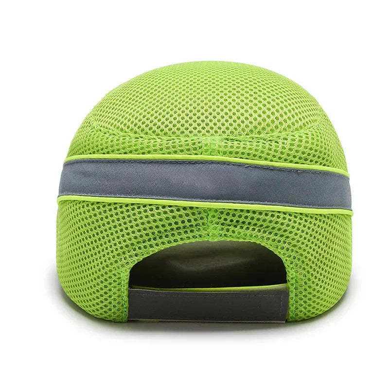 Rode Veiligheidsbumpcap - Helm met harde ABS binnenkern voor hoofdbeveiliging thuis, op het werk en in de fabriek