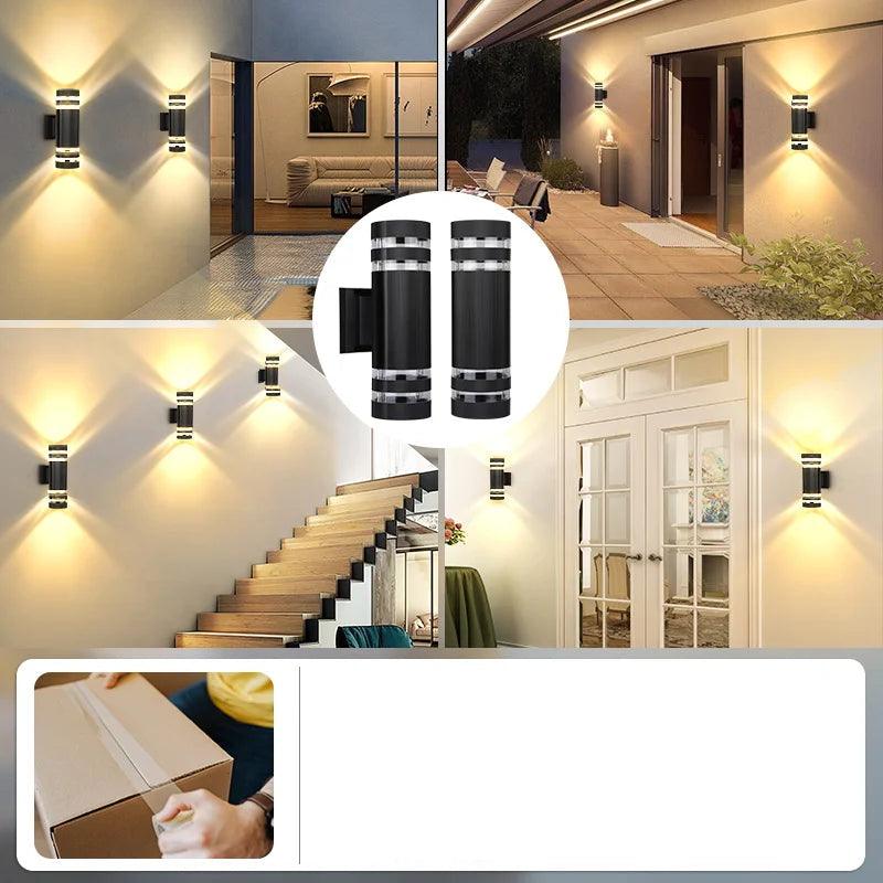 LumiBloc™ | Up & Down Effect | E27 Fitting | IP65 Waterdicht | Modern Design voor Tuin & Balkon