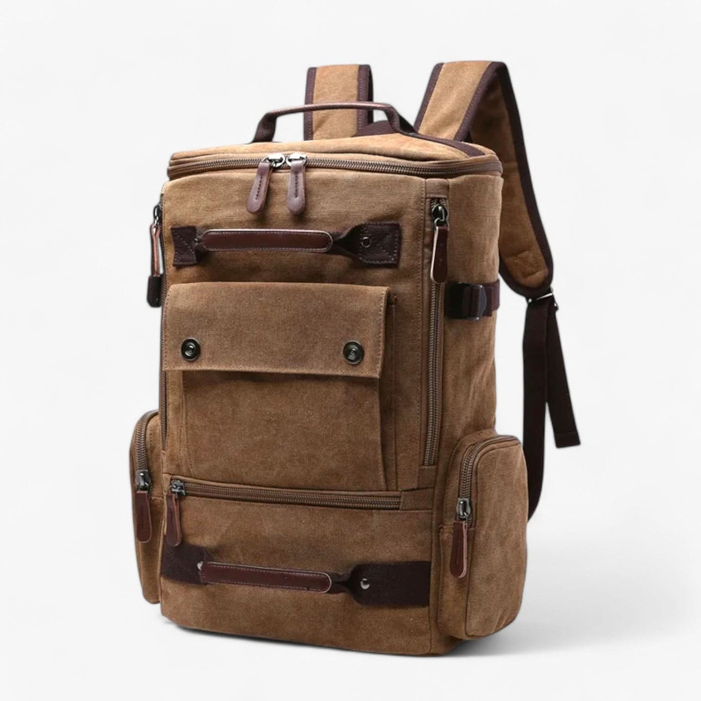 VintageCanvas Rugzak – Stijlvol & Functioneel met Laptopvak voor Dagelijks Gebruik & Avontuur