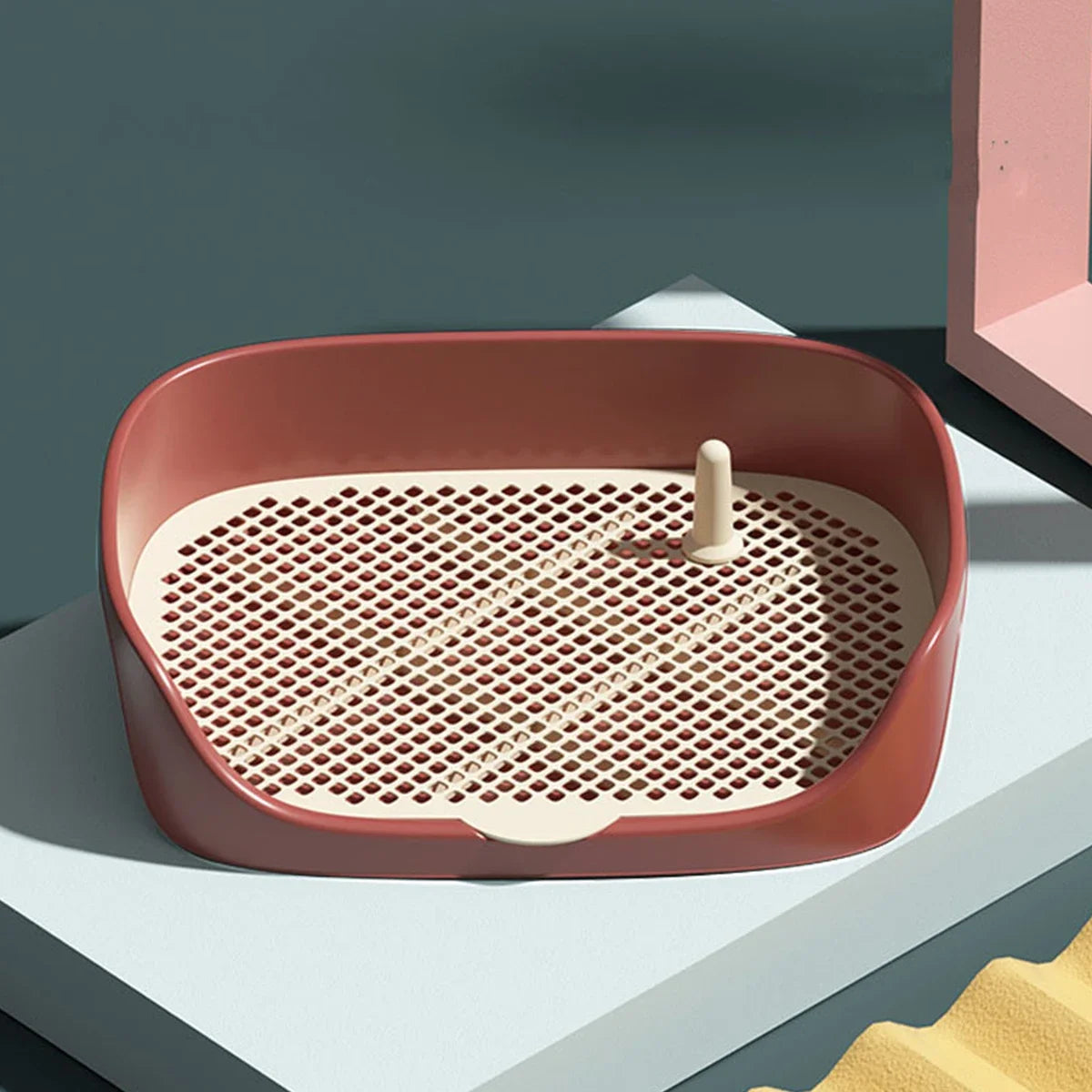 PawElegance Luxe Draagbare Hondentoilet | Moeiteloze trainingsoplossing met anti-spat ontwerp voor schone binnenruimtes