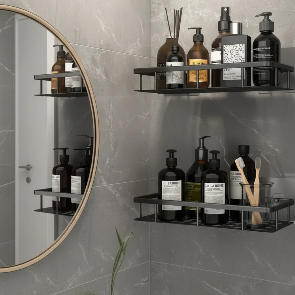 NordicShelf Plank voor de Badkamer – Boorgatvrij & Stijlvol voor Elke Badkamer