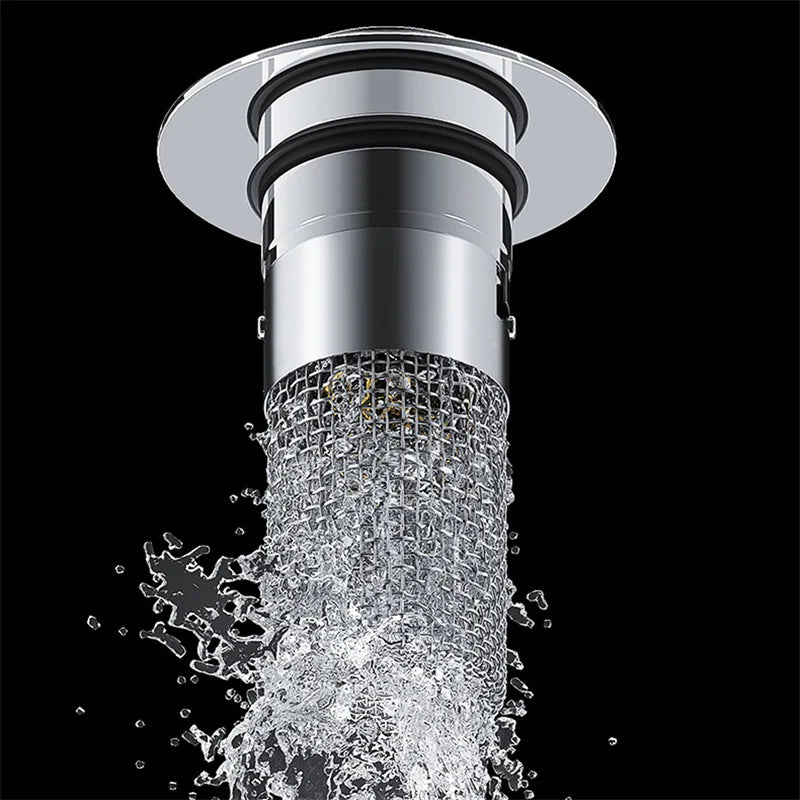 Afvoerscreen voor douche en wastafel | Haarfilter van roestvrij staal | StoppFix