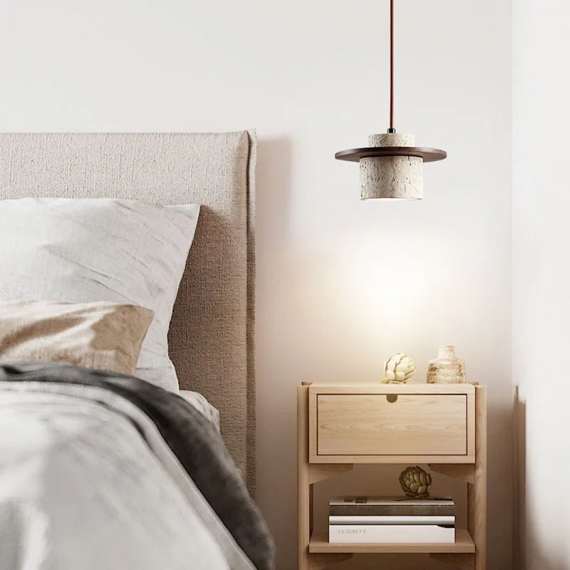 Moderne Hanglamp van Steen en Hout