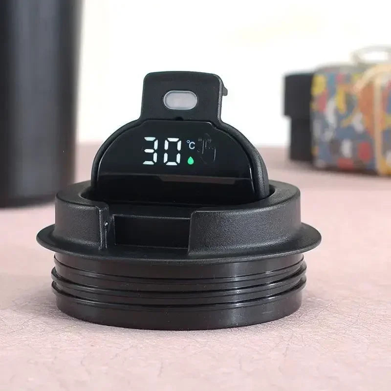 EliteBrew Luxe Thermos Koffiemok | 510ml roestvrijstalen tumbler met temperatuurweergave voor optimale drankbeleving en isolatie