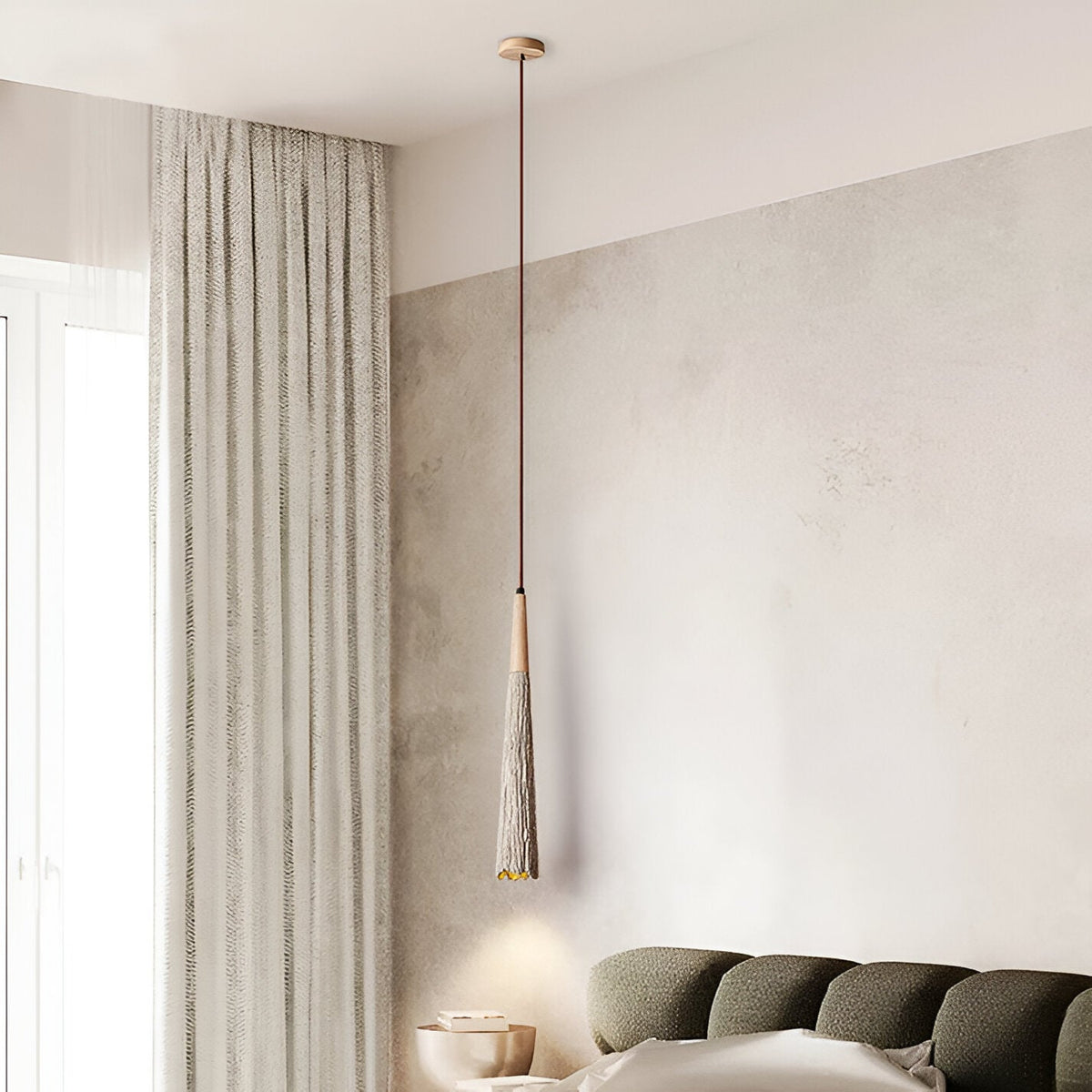 Crème Retro Wabi-Sabi LED Hanglamp
