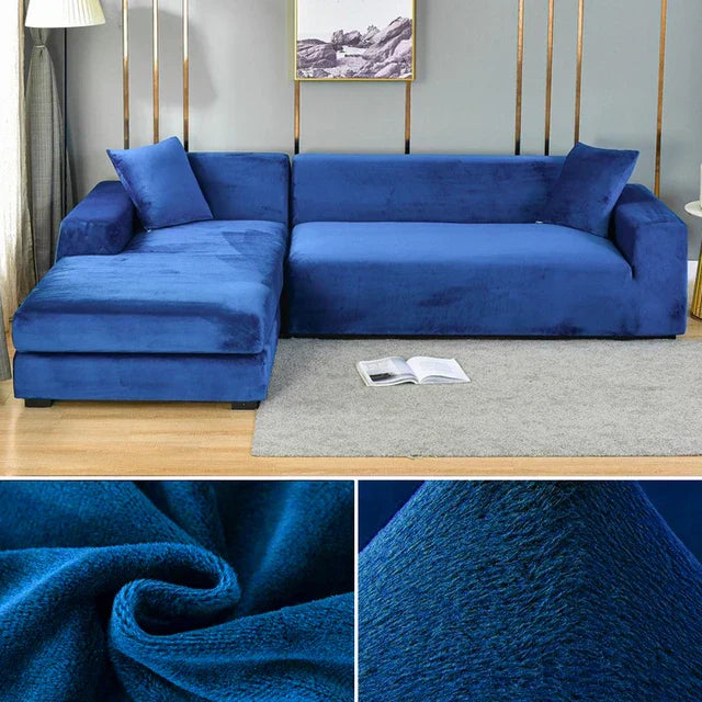 SofaSnug - Elastische sofa hoes van fluweel die uw geld bespaart