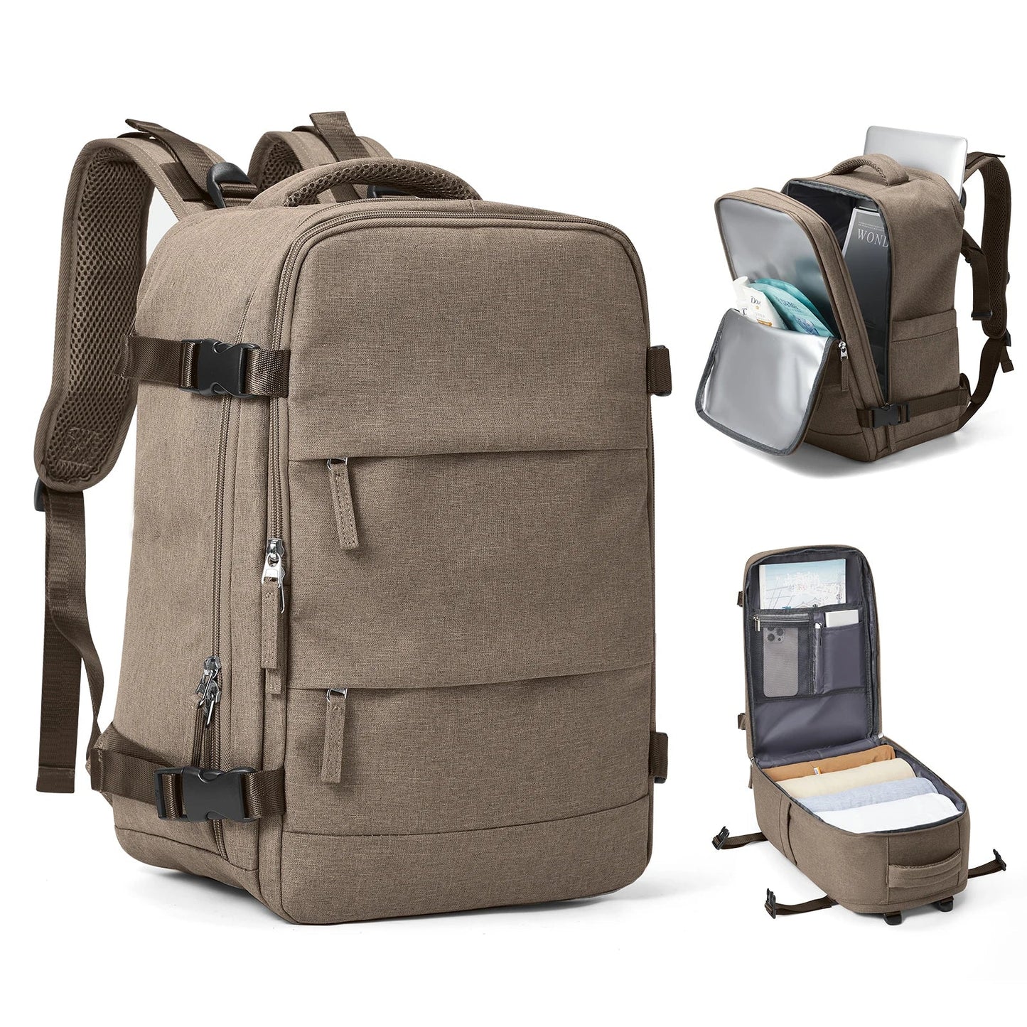 Reiserugzak Travomate | Waterdicht & Veelzijdig | 15,6" Laptopvak | Grote capaciteit met nat-droog scheiding