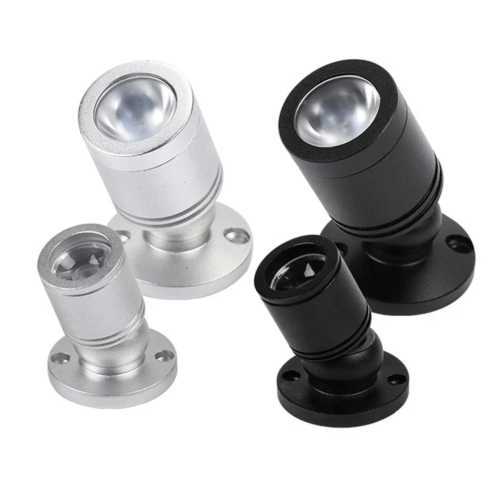 Mini LED Spot LuxoDot | 1W/3W | USB-Spotlight voor Vitrines & Decoraties | Warm & Koud Wit | Aluminium Behuizing