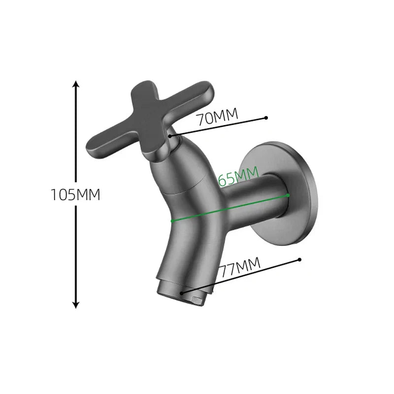 Calviero – Wandkraan Koudwater Messing