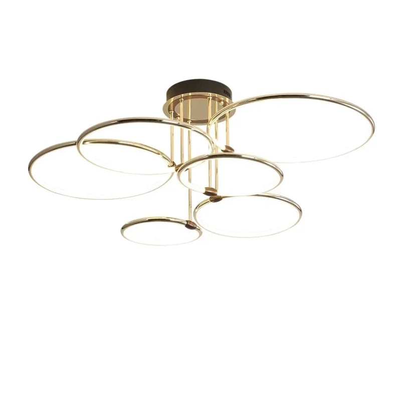 Moderne LED-lamp met ringen – plafondlamp in geometrische vorm