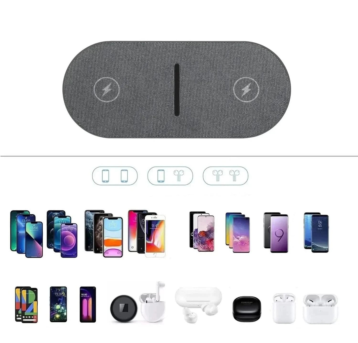 40W Draadloze Oplaadstation – Razendsnel Opladen voor iPhone, AirPods & Samsung