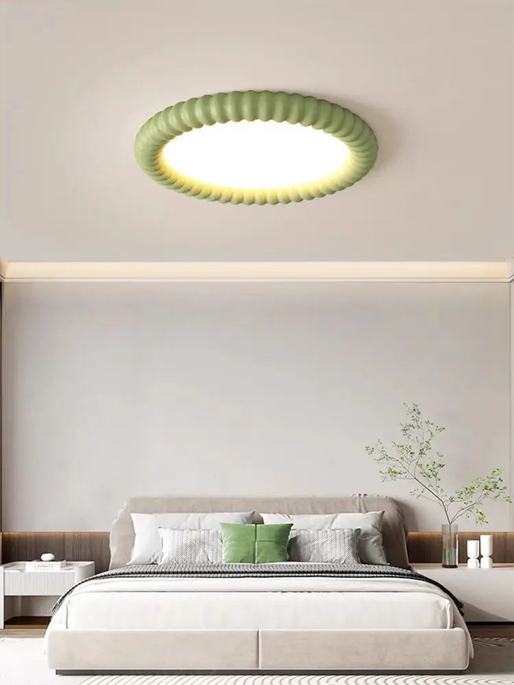 Moderne plafondlamp LED met decoratieve rand
