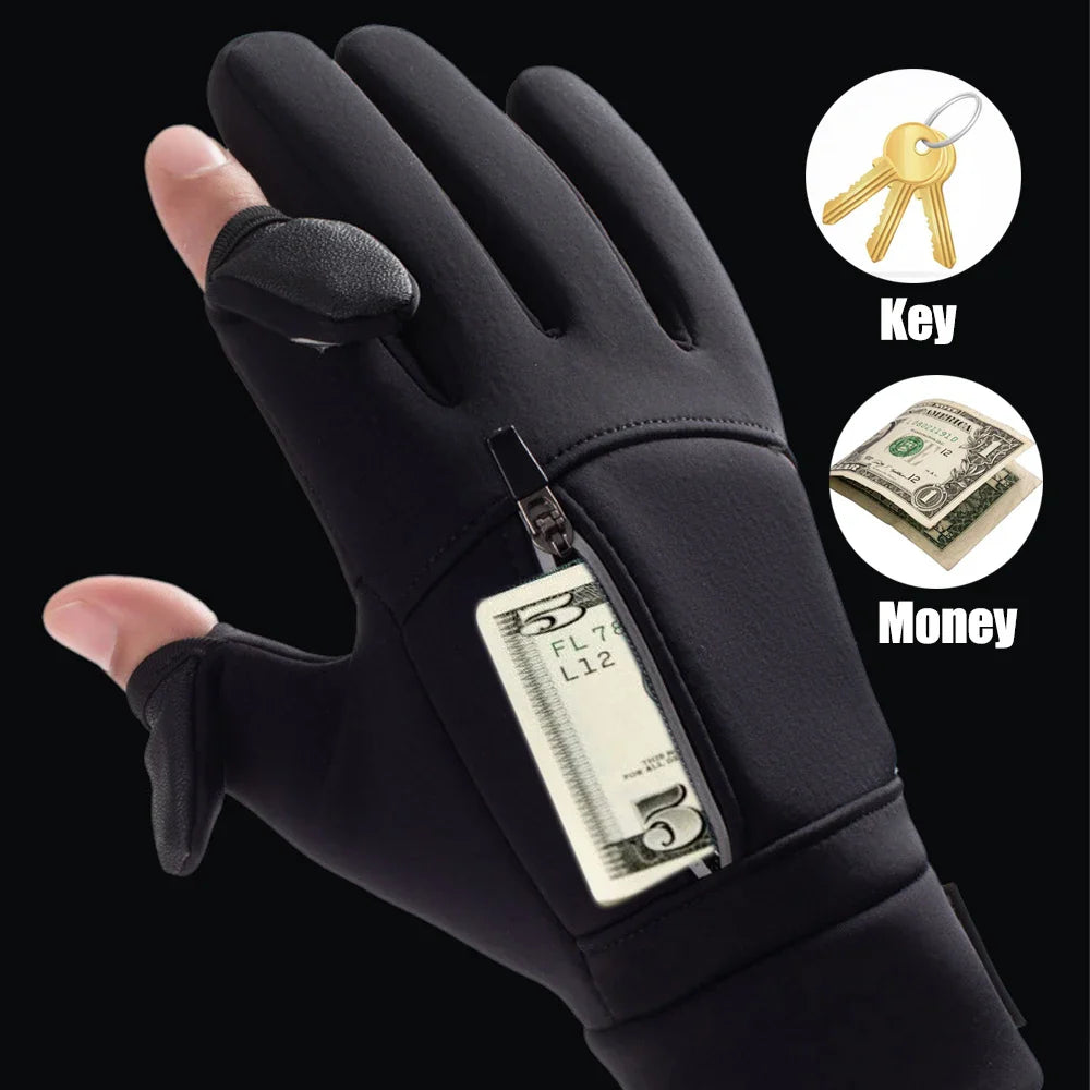 FrostGrip | Winterhandschoenen met omklapbare vingertoppen | Waterdicht, Winddicht & Touchscreen-compatibel | M–XL