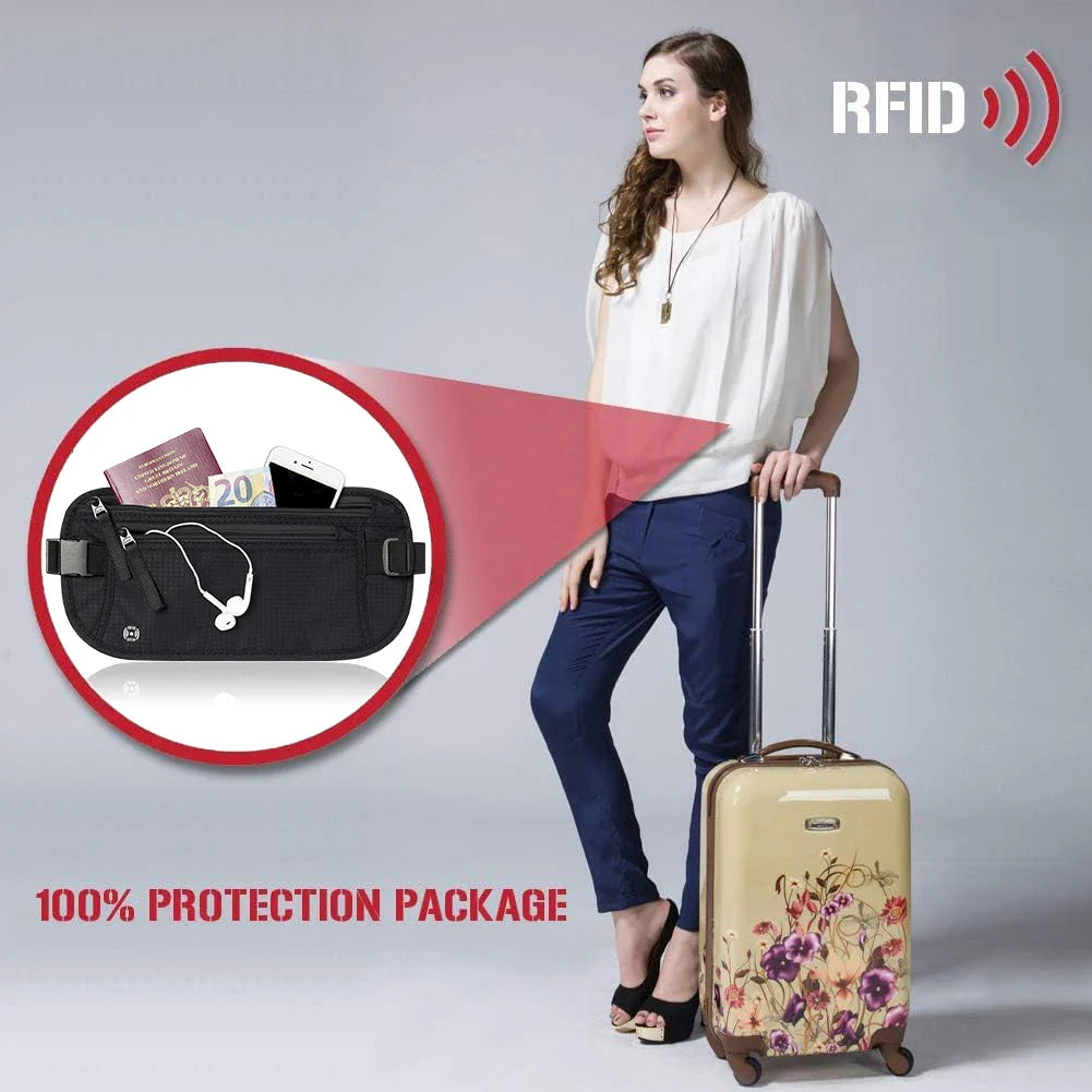 SafeTraveler Heuptas | RFID-bescherming | Verborgen veiligheidsvak | Voor dames & heren