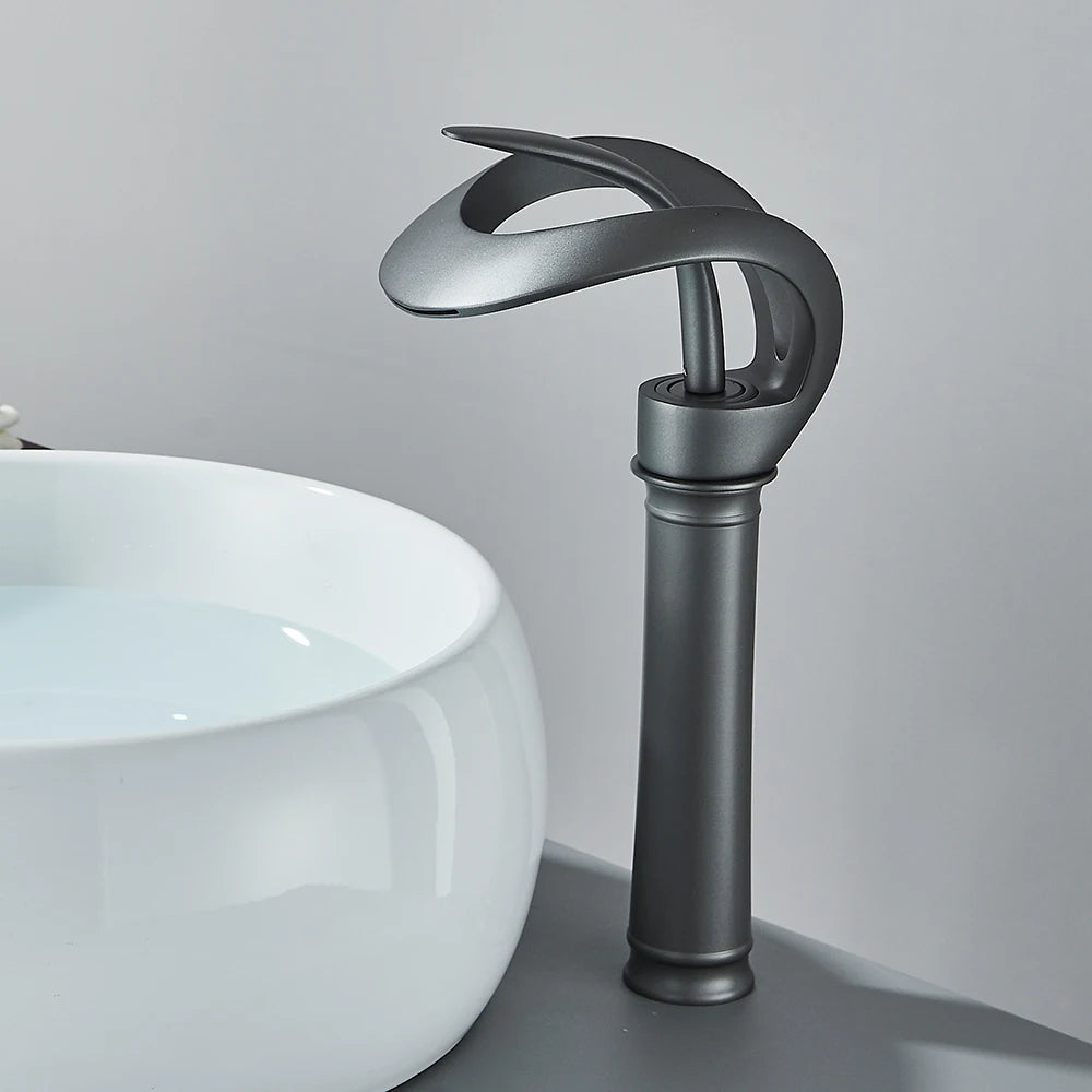 Wastafelmengkraan met watervaluitloop - Flowarc