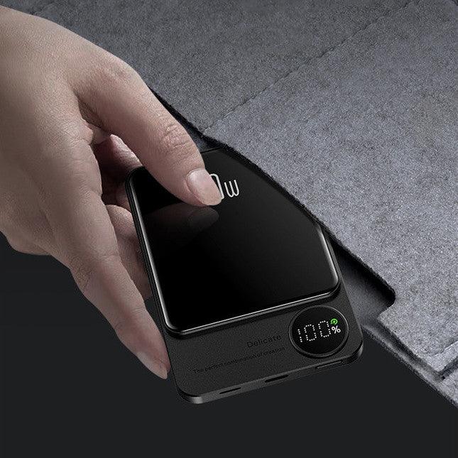 SlimCharge – Magnetische Powerbank met LED-display & Snelladen
