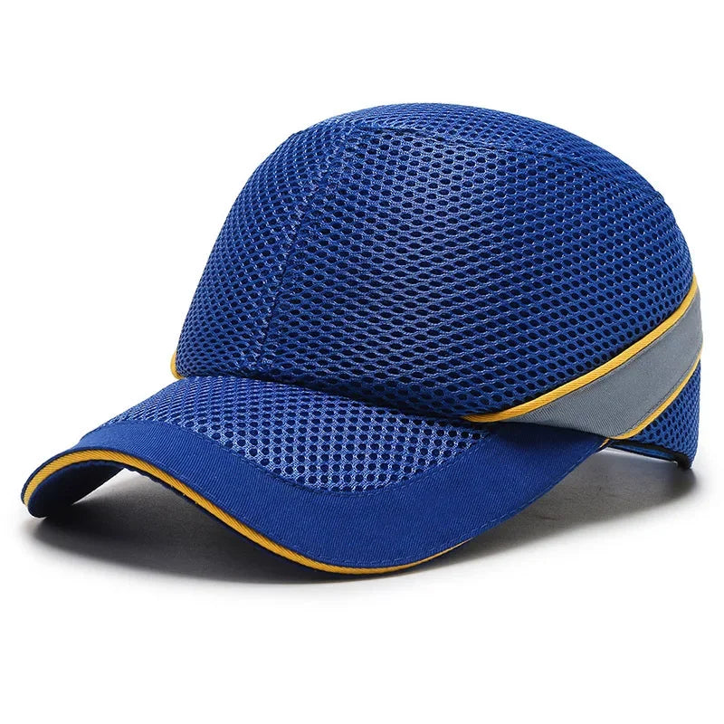 Rode Veiligheidsbumpcap - Helm met harde ABS binnenkern voor hoofdbeveiliging thuis, op het werk en in de fabriek