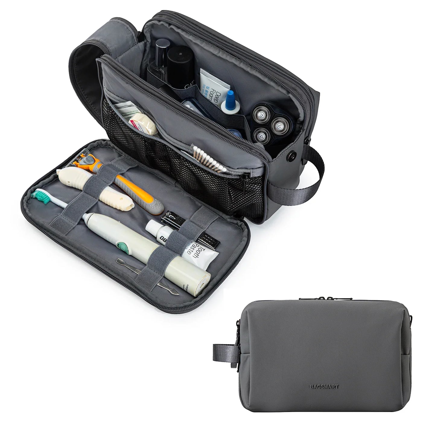 Kosmetixo Waterdichte Kosmetictas voor Dames & Heren | Lichte Toilettas in S/M/L | Reisaccessoires voor Verzorgingsproducten & Make-up | Unisex Reisorganizer
