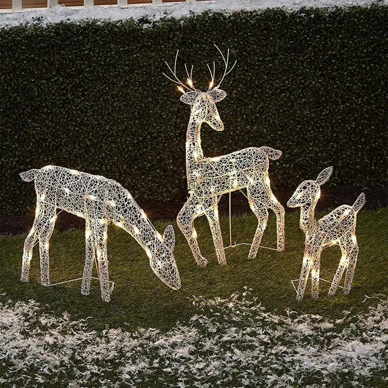 Skanto | Kerstverlichting Rendier Decoratie – Metaal Silhouet voor Buiten & Binnen