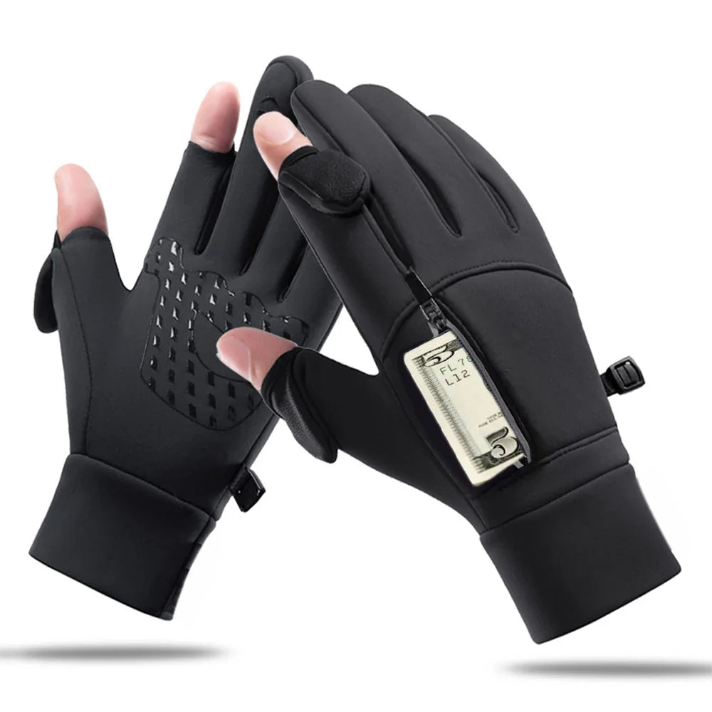 FrostGrip | Winterhandschoenen met omklapbare vingertoppen | Waterdicht, Winddicht & Touchscreen-compatibel | M–XL