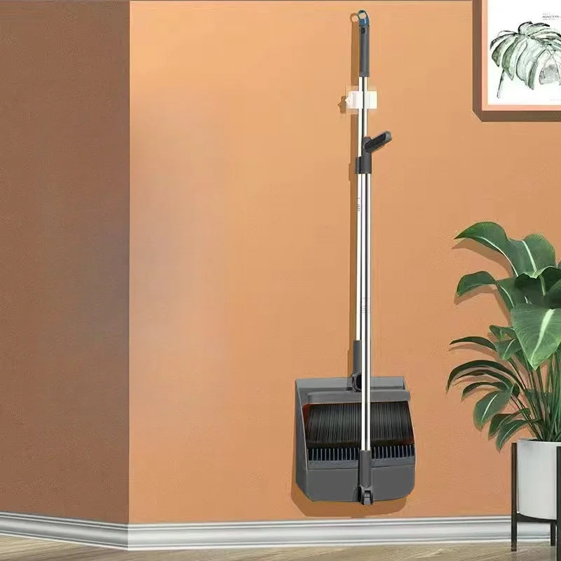 Skanto | Compacte Veegborstel- en Veegpan Set met Harenverwijdering en Opvouwbare Pan