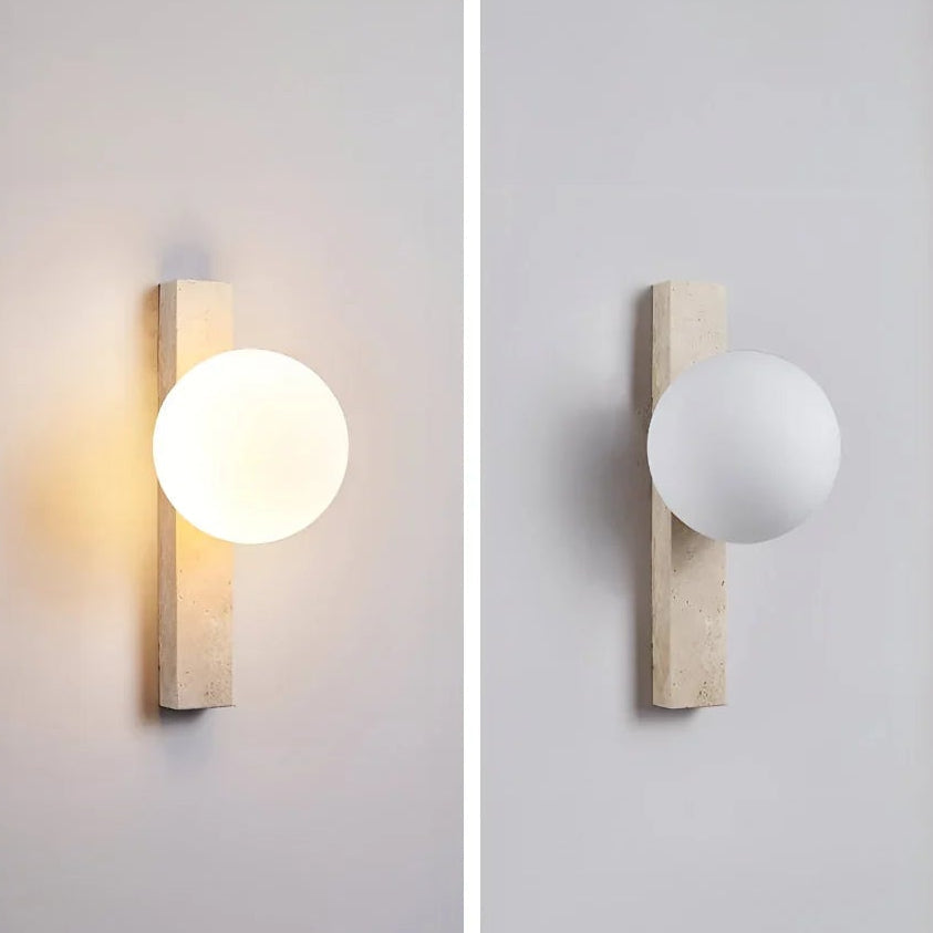 Abigail Travertine Wandlamp