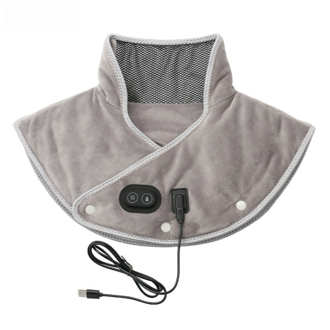 Skanto | Nekverwarmer & Massageapparaat | Nek- en schouderwarmte voor spierontspanning | Verstelbare instellingen voor stressreductie | Gerichte nekpijn en ontspanning
