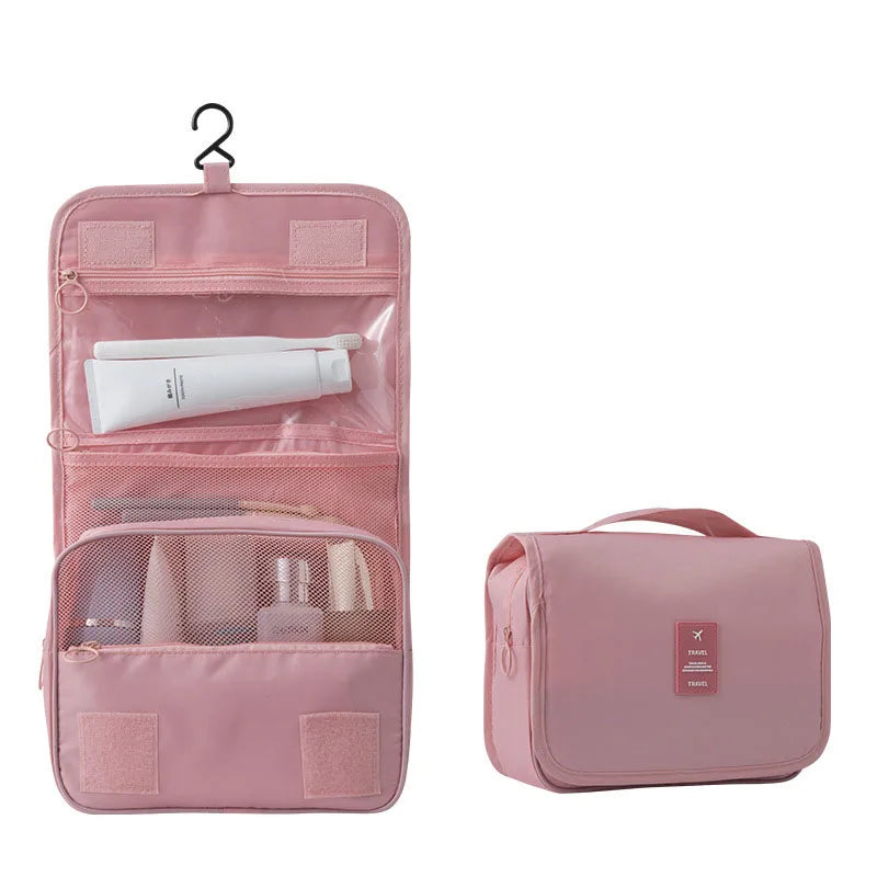 Reis-Kulturbeutel om op te hangen | 6 vakken & vochtige vak | Compact & veelzijdig | Waterafstotend polyester
