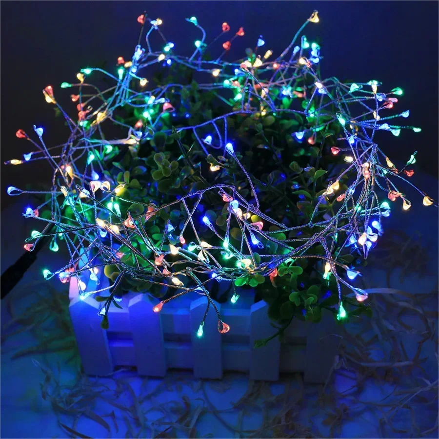 Cluster LED-Lichtslang Lumistra | Warmwit & Koudwit | 36 m Zilverdraad | Waterdicht IP44 | Voor Kerst, Bruiloft & Feest
