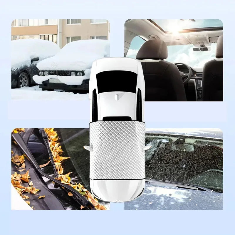 Magnetische Auto-Windschermhoes FrostGuard Max | Winter IJsbeschermer & Zomer UV-Beschermer | Waterdicht & Gemakkelijk te Bevestigen