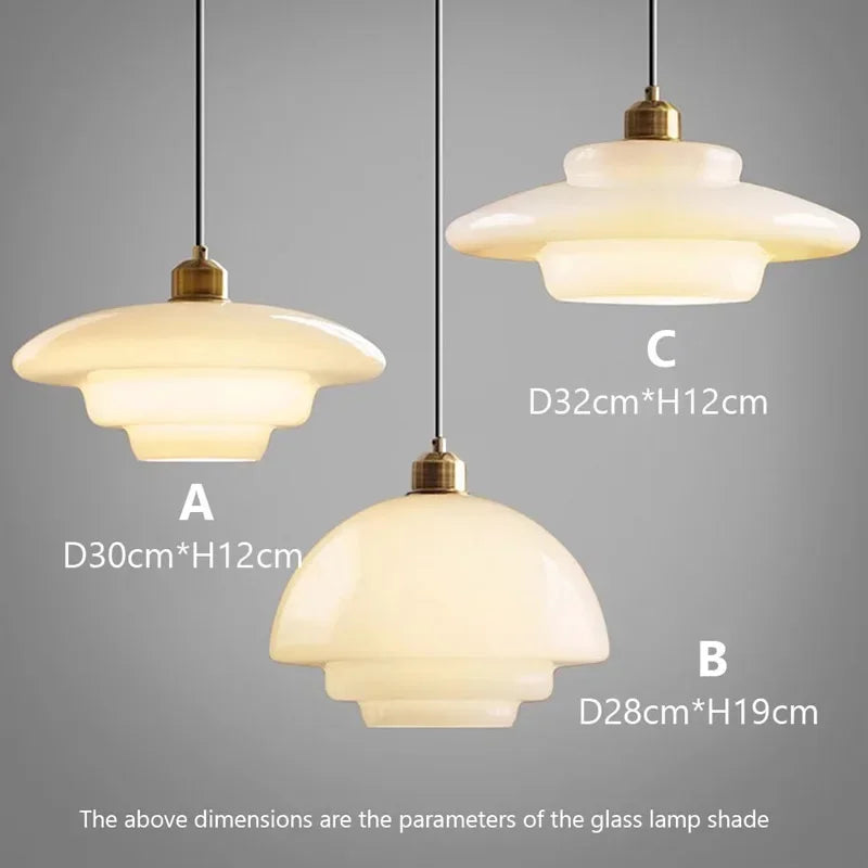 Hanglamp van Mat Wit Glas