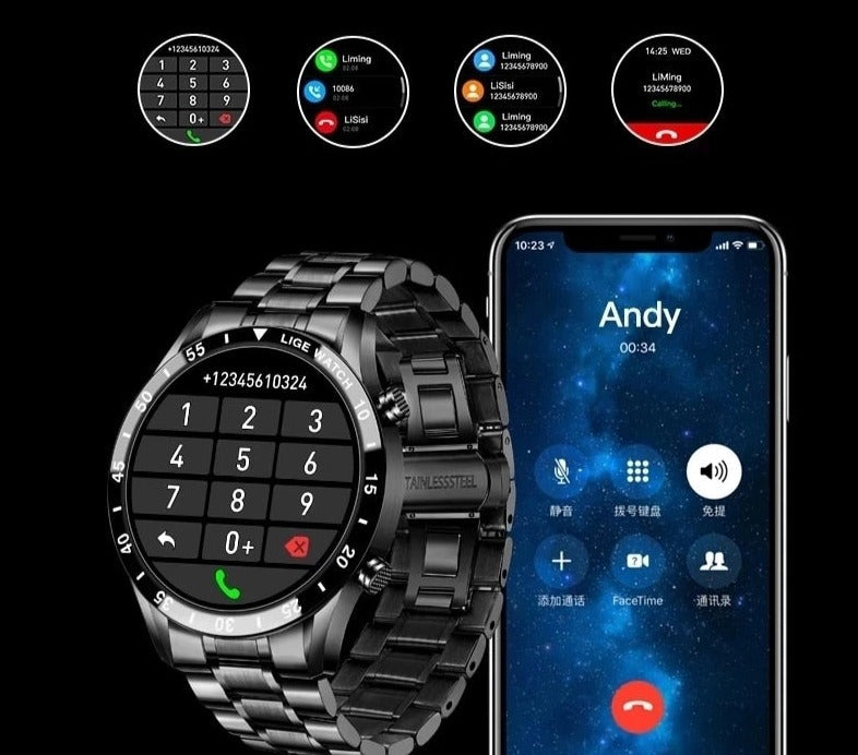 Luxe SmartWatch 4G – Elegante en verbonden stijl met oproepen en connectiviteit