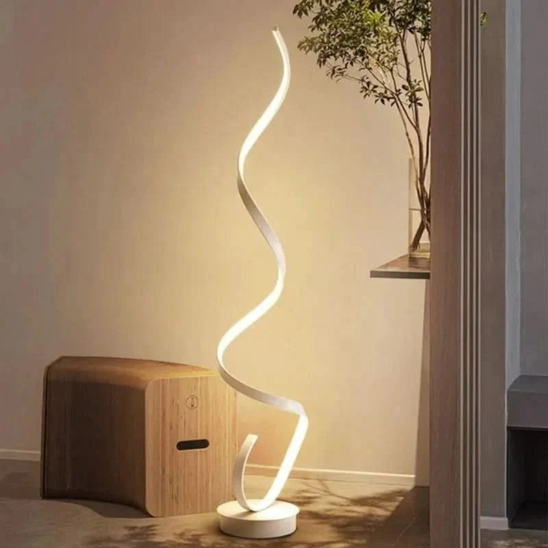 Istanbul LED Spiraal Vloerlamp Energiebesparende Verlichting, Elegante Ontwerp