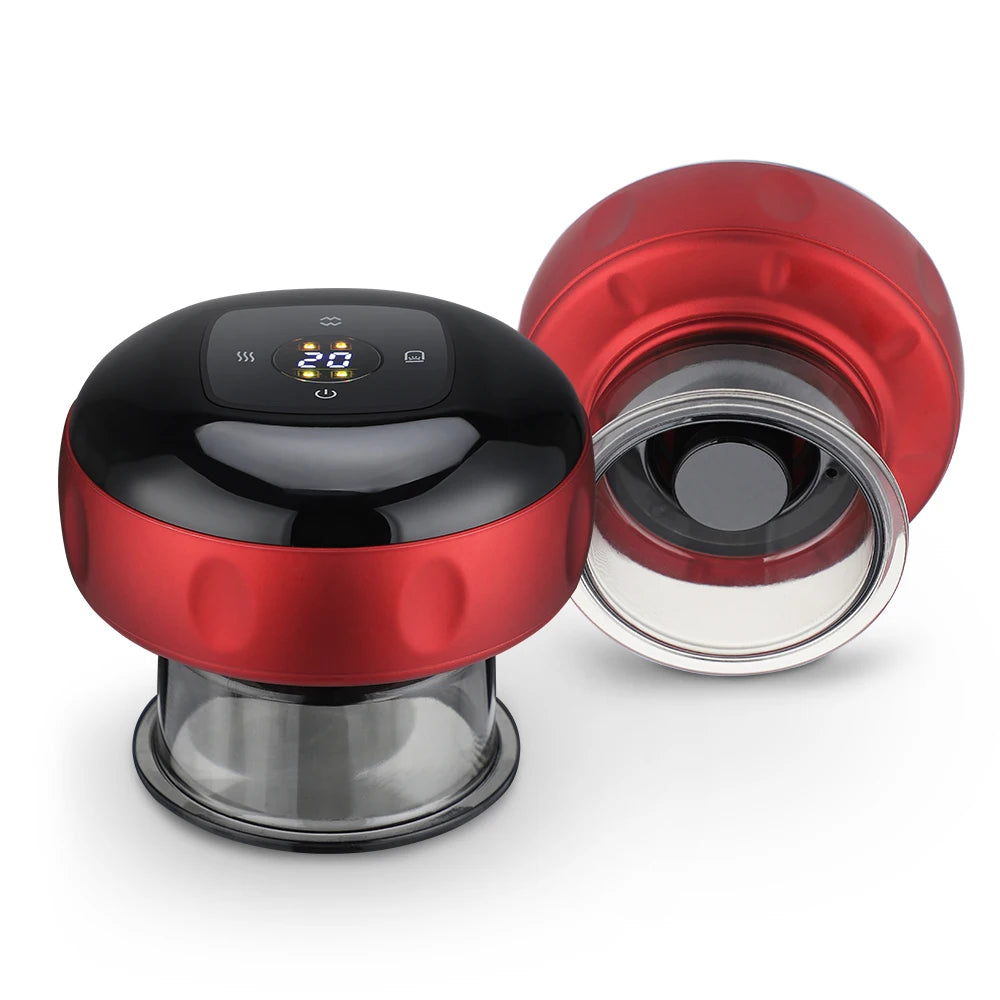 LuxAura Elektrisch Cupping Therapie Apparaat | Geavanceerde verwarmings- en negatieve druktechnologie om vermoeidheid te verlichten en lichaamsafslanking te bevorderen.
