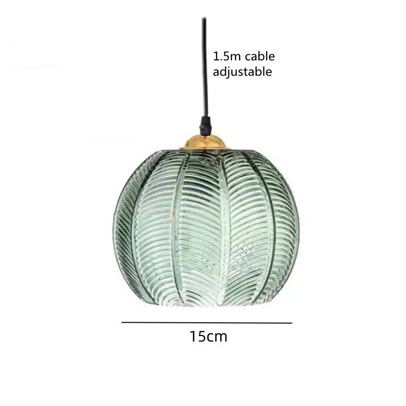 Hanglamp van Glas in de Vorm van een Bal